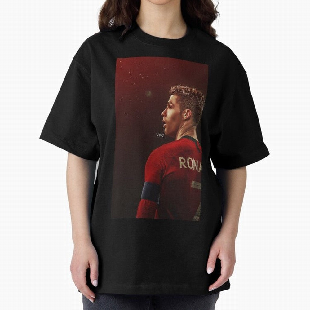 Art Ronaldo Wallpaper Oversized T-Shirt Honor Champions and Dreams in FIFA World Cup 2026 USA Canada Mexico Spirit, Centered on Argentina, France and Brazil, Cristiano Ronaldo, Haaland and CR7, Game Day Rituals, Football Legends, Country Pride and