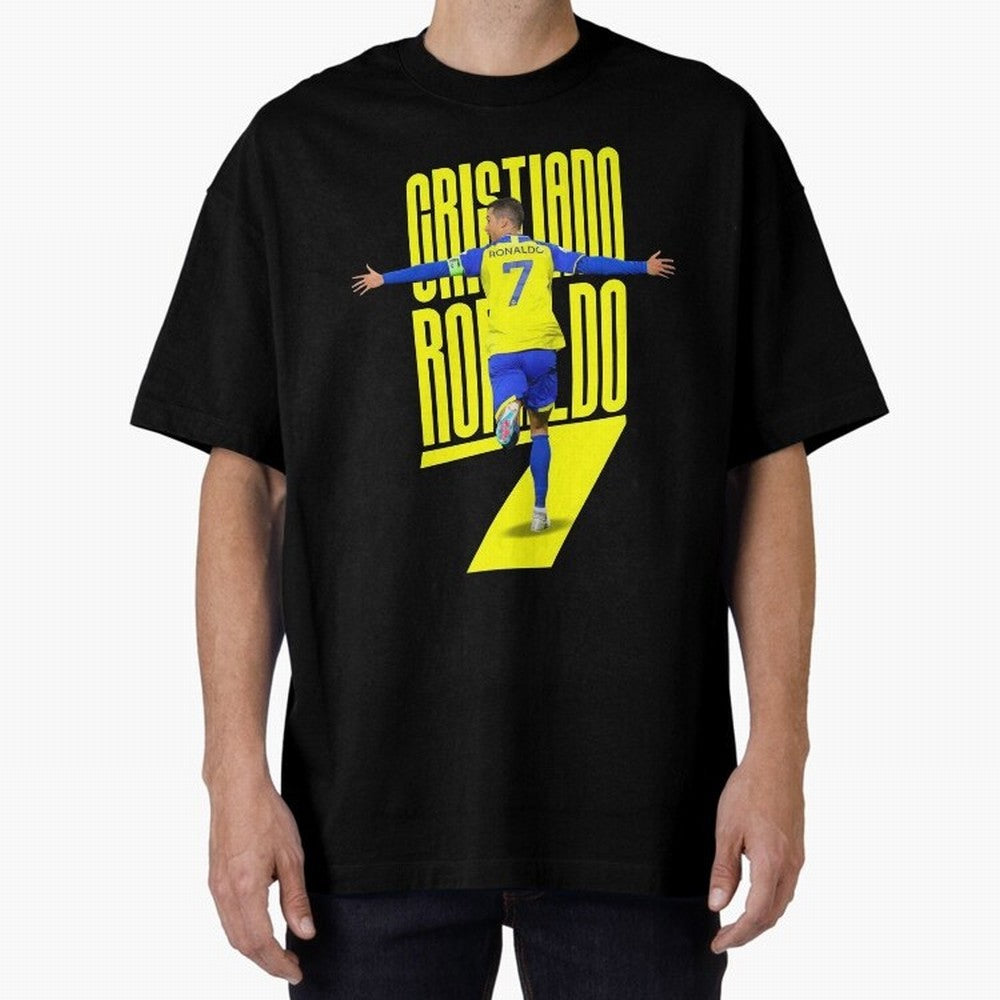 cristiano ronaldo 7 Oversized T-Shirt Honor Football Greatness during Match Day Hype around FIFA World Cup 2026, Messi, CR7 and Mbappe, Brazil, Portugal and Argentina, Goal Celebration Energy, Supporter Heritage, Football Icons and Worldwide