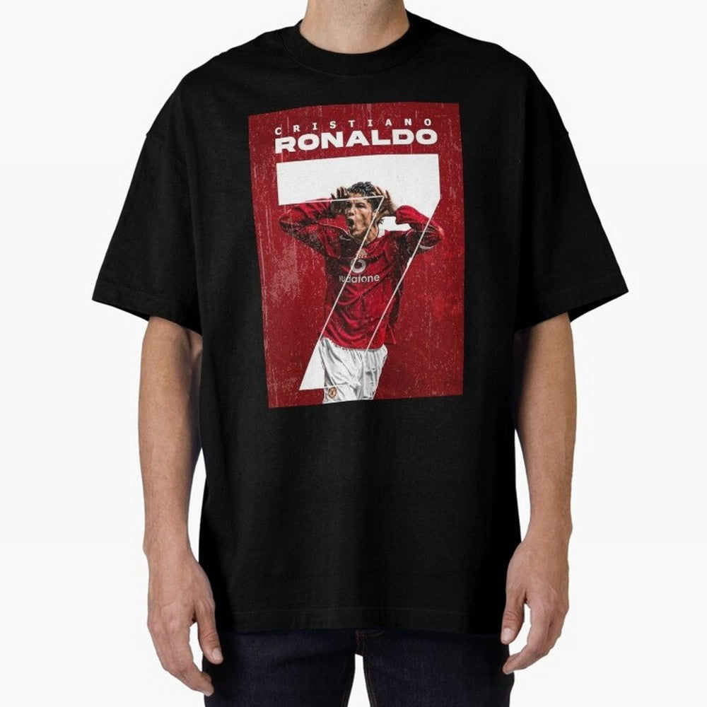 Cristiano Ronaldo Oversized T-Shirt Relive Match Day Hype around FIFA World Cup 2026 Group Stage, CR7 and Messi, Portugal, Goal Celebration Energy, Supporter Heritage, Football Icons and Worldwide Tournament Joy; Perfect for Supporters Who Want