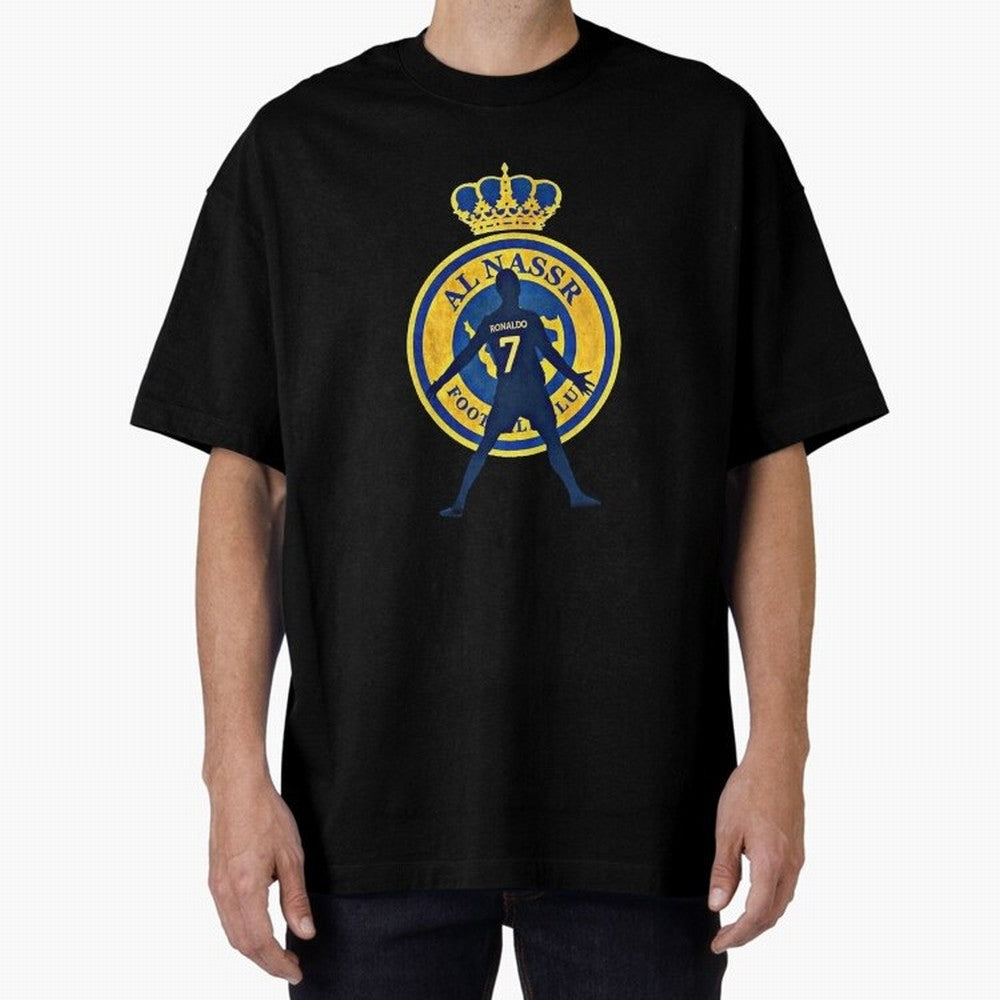 Cristiano Ronaldo T-shirt at Al-Nasr Saudi Club Oversized T-Shirt Discover FIFA World Cup 2026 USA Canada Mexico for Fans of Haaland and Mbappe and Argentina, Bringing Stadium Memories, Football Loyalty, International Chants and Championship