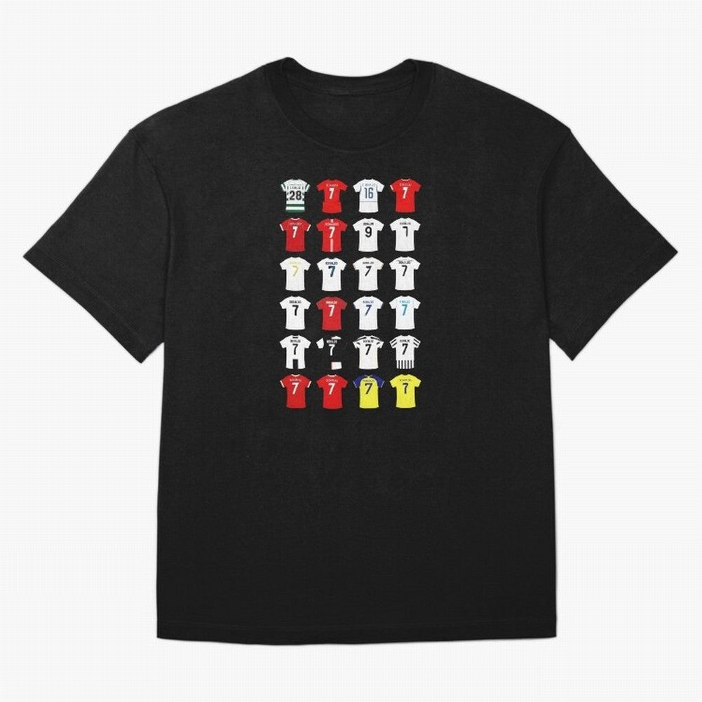 Cristiano Ronaldo Football Shirt Oversized T-Shirt Cheer through Every Moment of FIFA World Cup 2026 USA Canada Mexico for Fans of Cristiano Ronaldo, Haaland and CR7 and Portugal, Spain and Germany, Bringing Sports Nostalgia, International