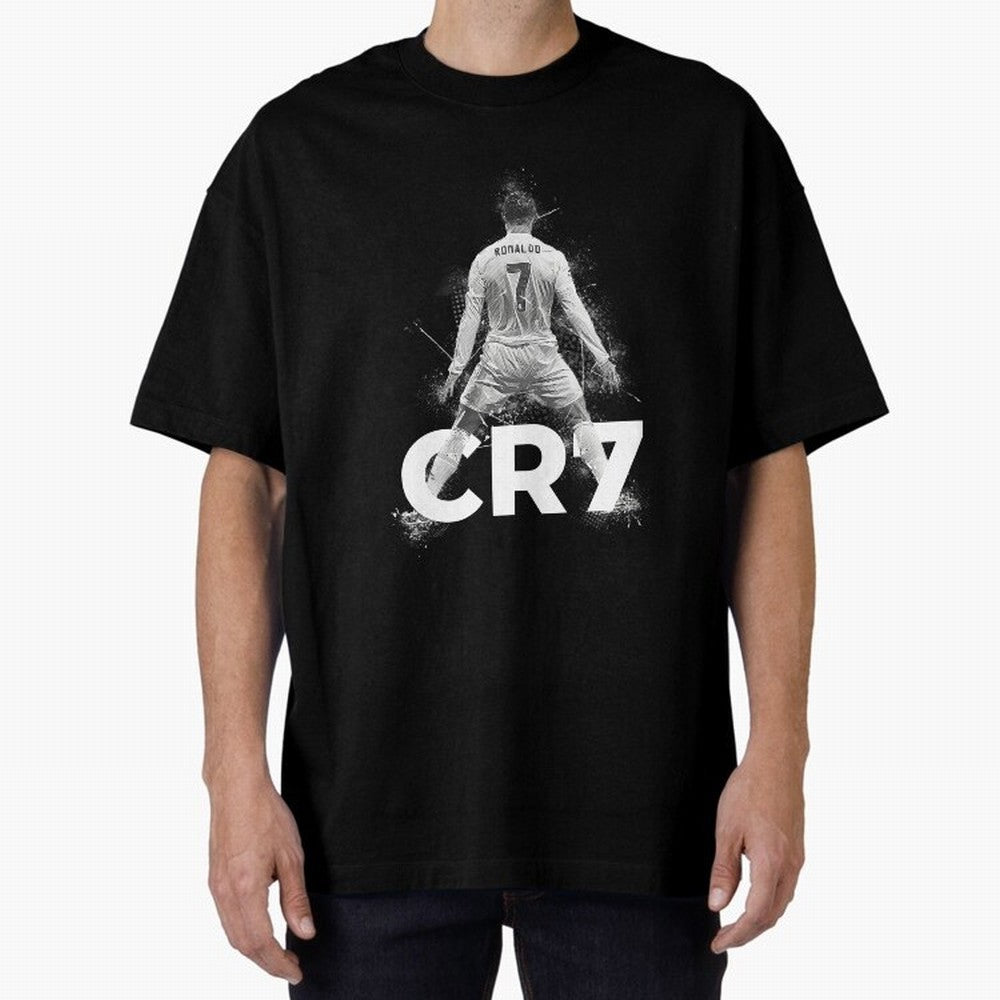 Cristiano Ronaldo CR7 Oversized T-Shirt Celebrate Global Passion for the FIFA World Cup 2026 Journey through CR7 Highlights, Argentina, France and Brazil Pride, Championship Spirit, Famous Goals, Roaring Crowds and International Football Unity;