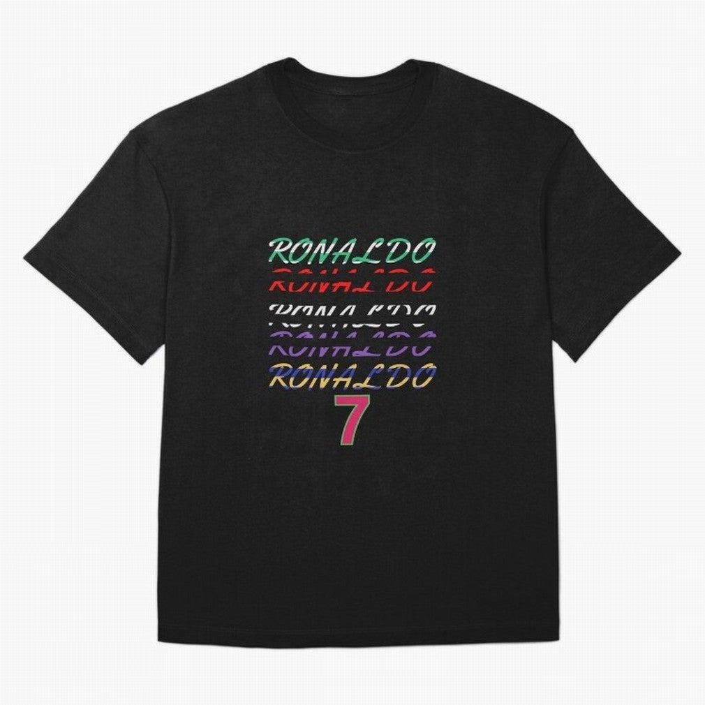LOVE CR7 RONALDO - ALL CAREER Oversized T-Shirt Make Every Kick Count in FIFA World Cup 2026 for Fans of Messi and Cristiano Ronaldo and England, France and Netherlands, Bringing Game Day Rituals, Football Legends, Country Pride and the Road to the