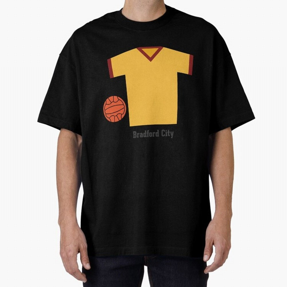 Bradford City Oversized T-Shirt Celebrate National Team Dreams in Match Day Hype around FIFA World Cup 2026 USA Canada Mexico, CR7, France and Portugal, Match Day Excitement, Supporter Culture, Golden Goals and Global Football Passion; Perfect for