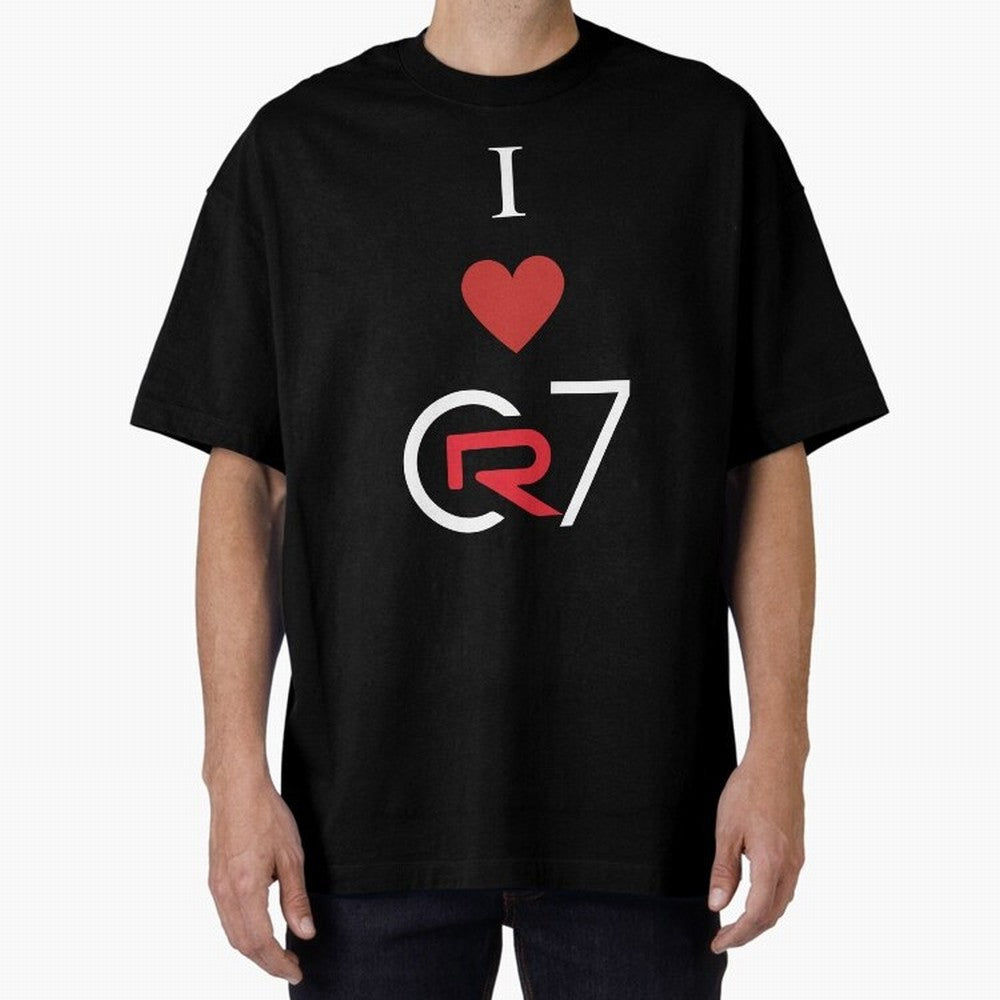 Cristiano Ronaldo T-shirt Oversized T-Shirt Show Championship Spirit for FIFA World Cup 2026 USA Canada Mexico for Fans of Haaland and Mbappe and Argentina and Brazil, Bringing Championship Spirit, Famous Goals, Roaring Crowds and International