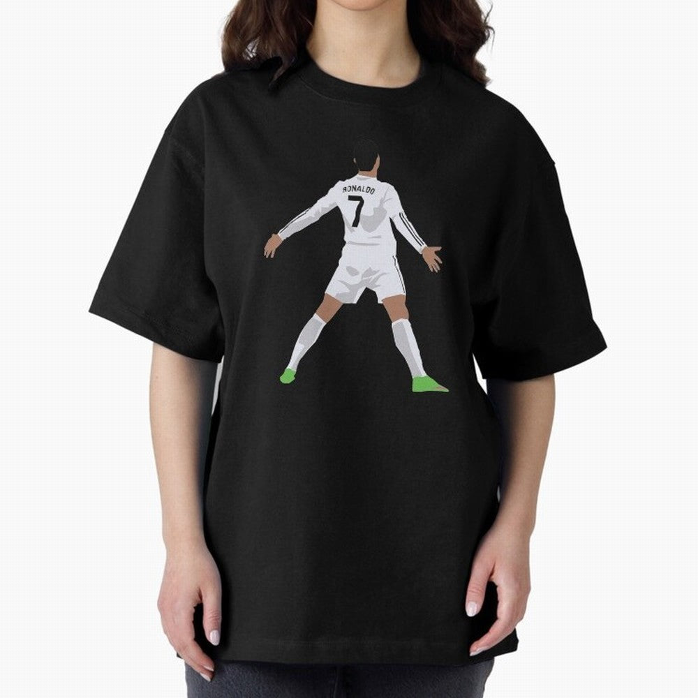 Cristiano Ronaldo Oversized T-Shirt Capture FIFA World Cup 2026 Filled with Mbappe, Argentina Energy, Tournament Hype, Historic Matchups, Family Viewing Parties and Global Sports Pride; Perfect for People Who Love Argentina, Brazil, France,