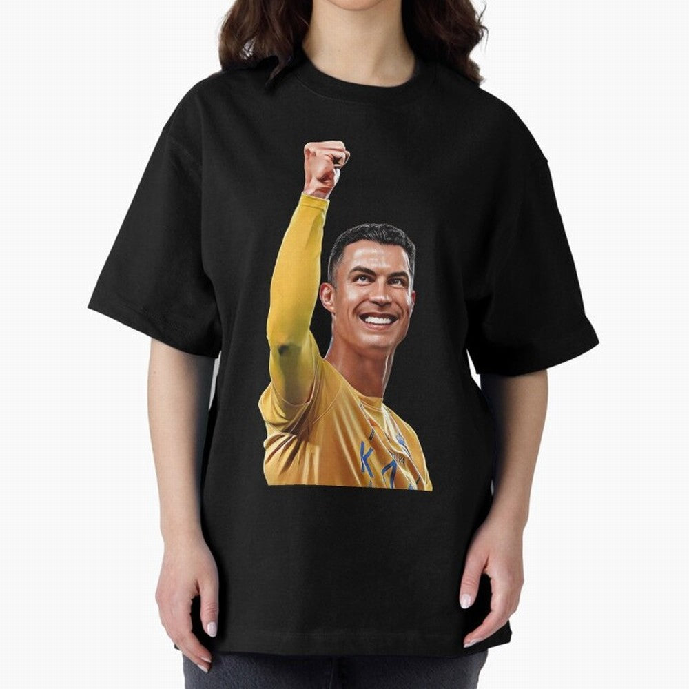 Cristiano Ronaldo - CR 7 Celebration Oversized T-Shirt Create FIFA World Cup 2026 for Fans of Neymar, Haaland and Cristiano Ronaldo and Brazil, Portugal and Argentina, Bringing Supporter Pride, Iconic Celebrations, Legendary Names and Global Match