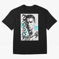 Cristiano Japanese Poster Oversized T-Shirt Celebrate Supporters United by the FIFA World Cup 2026 Journey through Haaland Highlights, France Pride, Classic Soccer Heritage, Championship Pressure, Fan Loyalty and International Pride; Ideal for