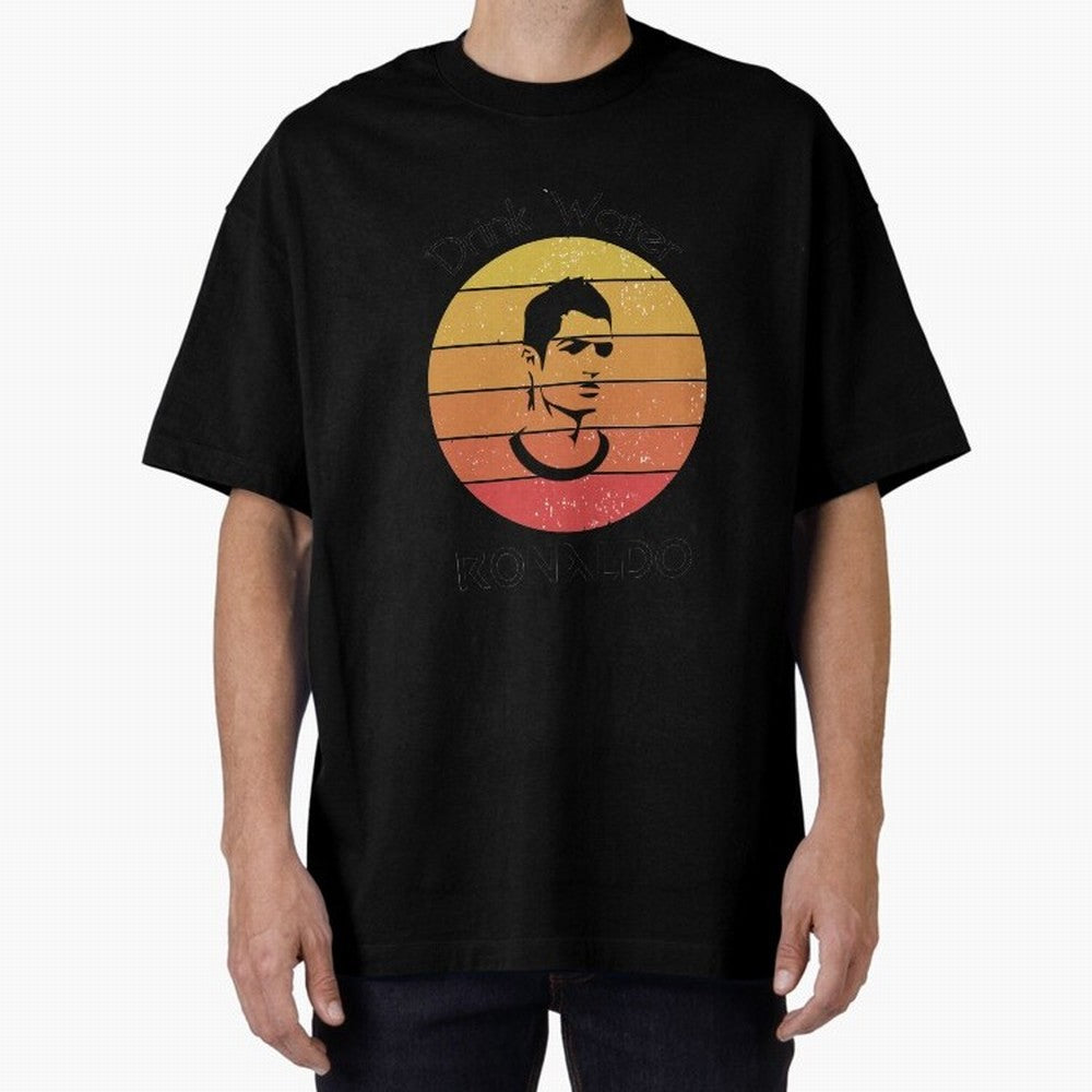 drink water ronaldo Oversized T-Shirt Back the Journey through FIFA World Cup 2026 for Fans of Messi and England, France and Netherlands, Bringing Vintage Soccer Flavor, Modern Football Stars, National Flags and Final Night Emotion; Perfect for