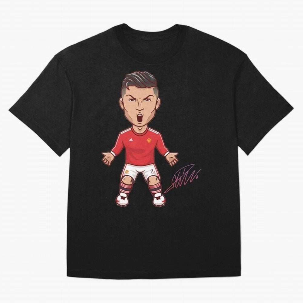 Cristiano Ronaldo CR7 Signature Oversized T-Shirt Discover FIFA World Cup 2026 for Fans of Mbappe and Neymar and France and Portugal, Bringing Sports Nostalgia, International Competition, Famous Players and Unforgettable Victories; Great for