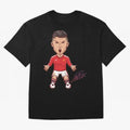 Cristiano Ronaldo CR7 Signature Oversized T-Shirt Discover FIFA World Cup 2026 for Fans of Mbappe and Neymar and France and Portugal, Bringing Sports Nostalgia, International Competition, Famous Players and Unforgettable Victories; Great for