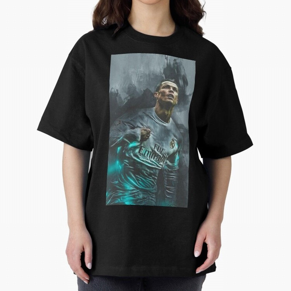 Cristiano Ronaldo Oversized T-Shirt Feel the Roar of Match Day Hype around FIFA World Cup 2026 USA Canada Mexico, Messi, Brazil, Portugal and Argentina, Game Day Rituals, Football Legends, Country Pride and the Road to the Final; Ideal for