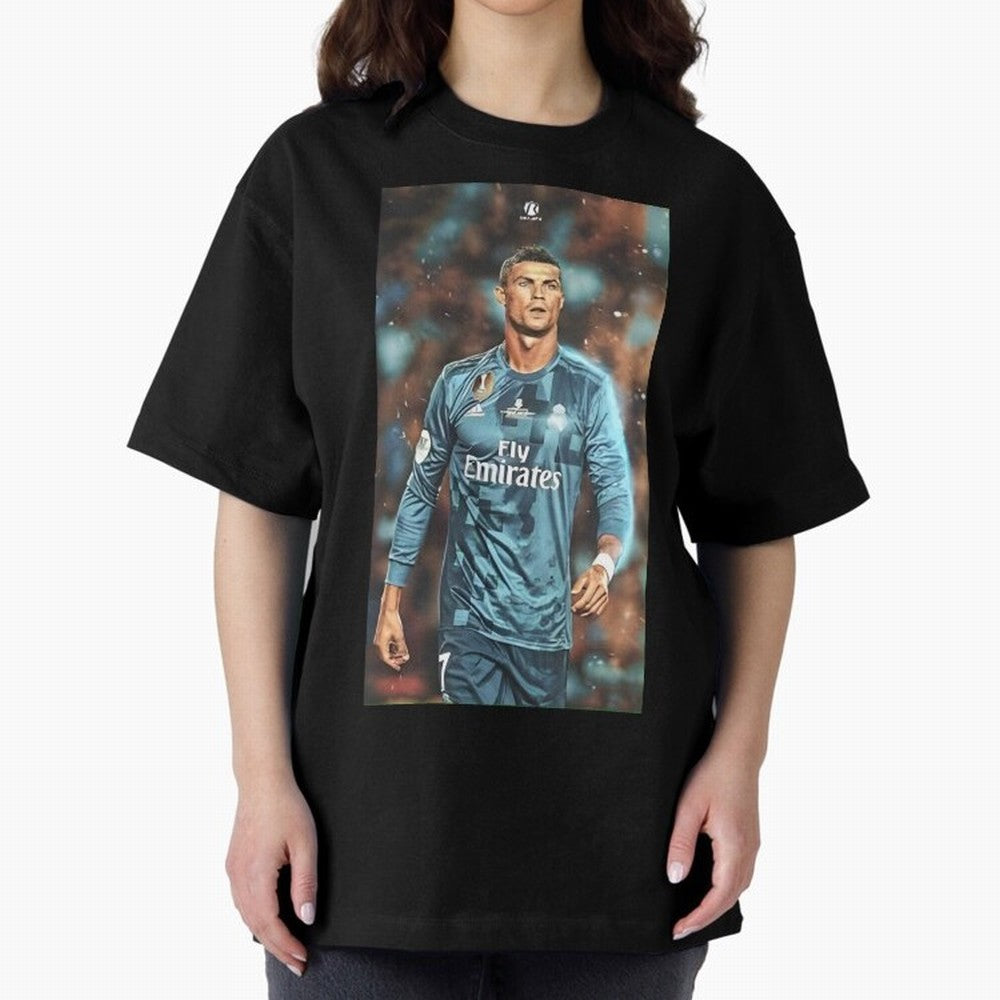 Cr7 Oversized T-Shirt Honor FIFA World Cup 2026 Group Stage Spirit, Centered on Portugal, Spain and Germany, CR7 and Messi, Football Passion, Legendary Performances, Festival Vibes and Supporter Community; Built for Supporters Chasing Trophy