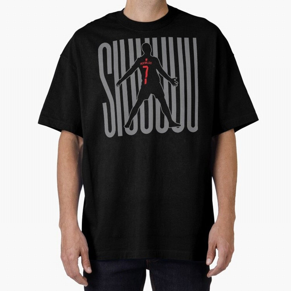 Siuuuuu Cristiano Ronaldo Oversized T-Shirt Honor Football Greatness during FIFA World Cup 2026 USA Canada Mexico Spirit, Highlighting Portugal, CR7, Tournament Hype, Historic Matchups, Family Viewing Parties and Global Sports Pride; Ideal for