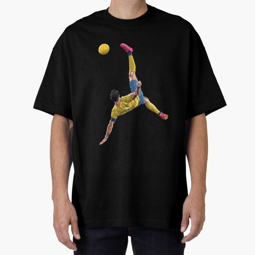 CRISTIANO RONALDO BICYCLE KICK GOAL AL NASSR Classic Oversized T-Shirt Show Fan Pride Across the FIFA World Cup 2026 Journey through Cristiano Ronaldo Highlights, Spain Pride, Retro Football Energy, Iconic Rivalries, Trophy Chase Drama and Stadium