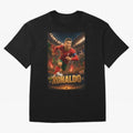 Ronaldo Oversized T-Shirt Turn Up for FIFA World Cup 2026 Group Stage Made for CR7 and Messi, Argentina Energy, Game Day Rituals, Football Legends, Country Pride and the Road to the Final; Ideal for Football Dads, Football Moms, Friends, Collectors