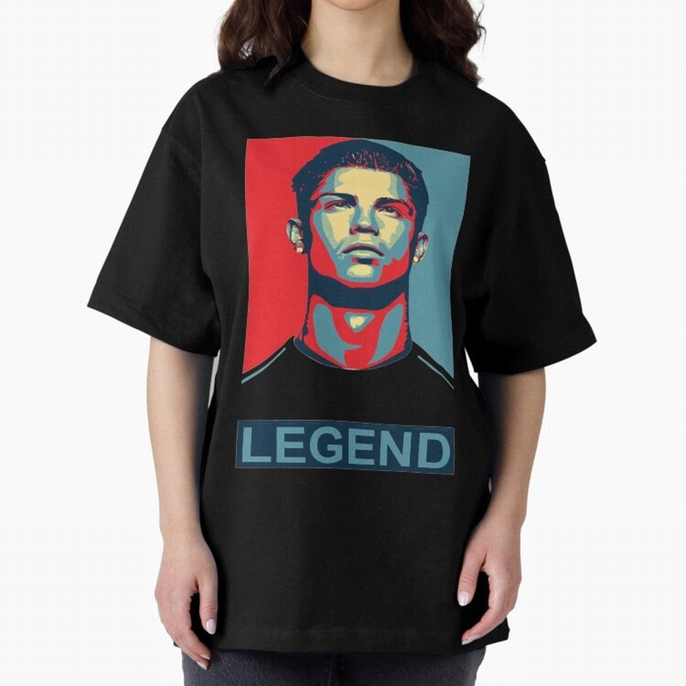 cristiano ronaldo legend Oversized T-Shirt Celebrate the Next Chapter of Match Day Hype around FIFA World Cup 2026, Messi and Cristiano Ronaldo, France, Football History, Final Match Energy, Crowd Noise and Once in a Lifetime Moments; Perfect for