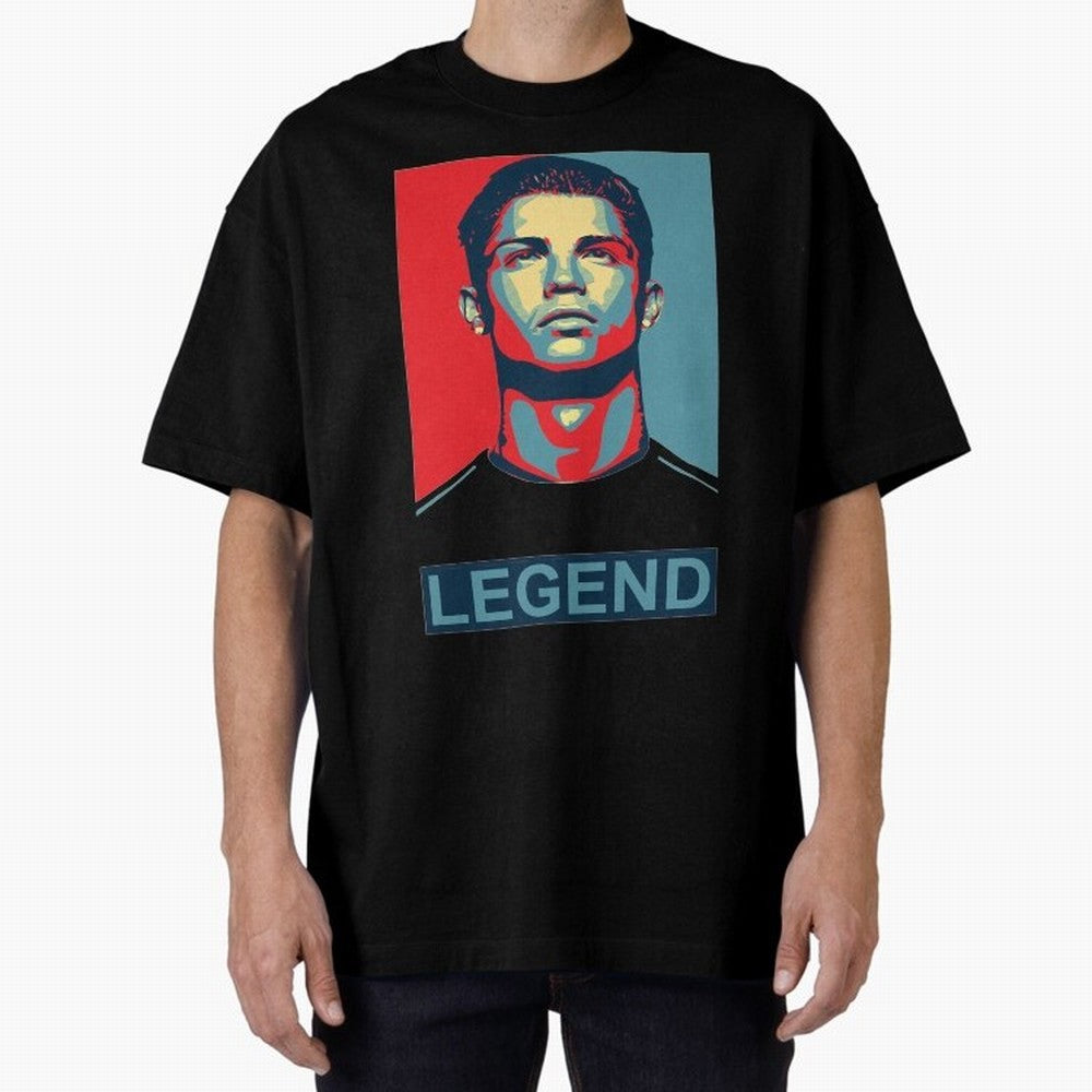 cristiano ronaldo legend Oversized T-Shirt Celebrate the Next Chapter of Match Day Hype around FIFA World Cup 2026, Messi and Cristiano Ronaldo, France, Football History, Final Match Energy, Crowd Noise and Once in a Lifetime Moments; Perfect for