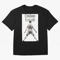 Cristiano Ronaldo Celebration Oversized T-Shirt Celebrate Global Passion for the FIFA World Cup 2026 Group Stage Journey through Neymar, Haaland and Cristiano Ronaldo Highlights, Argentina Pride, Retro Football Energy, Iconic Rivalries, Trophy