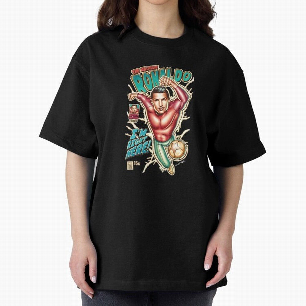 The Machine Ronaldo Oversized T-Shirt Turn Football Passion into Global Football Passion for FIFA World Cup 2026, Featuring Neymar, Haaland and Cristiano Ronaldo, England, France and Netherlands, Stadium Chants, National Pride, Trophy Dreams and