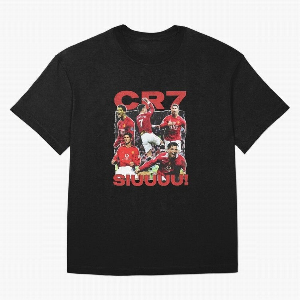 Retro Cristiano Ronaldo Manchester United Oversized T-Shirt Turn Up for FIFA World Cup 2026 Group Stage Capturing Neymar, Spain and Netherlands Energy, Soccer Culture, Superstar Moments, National Team Dreams and Competitive Fire; Ideal for Fans Who