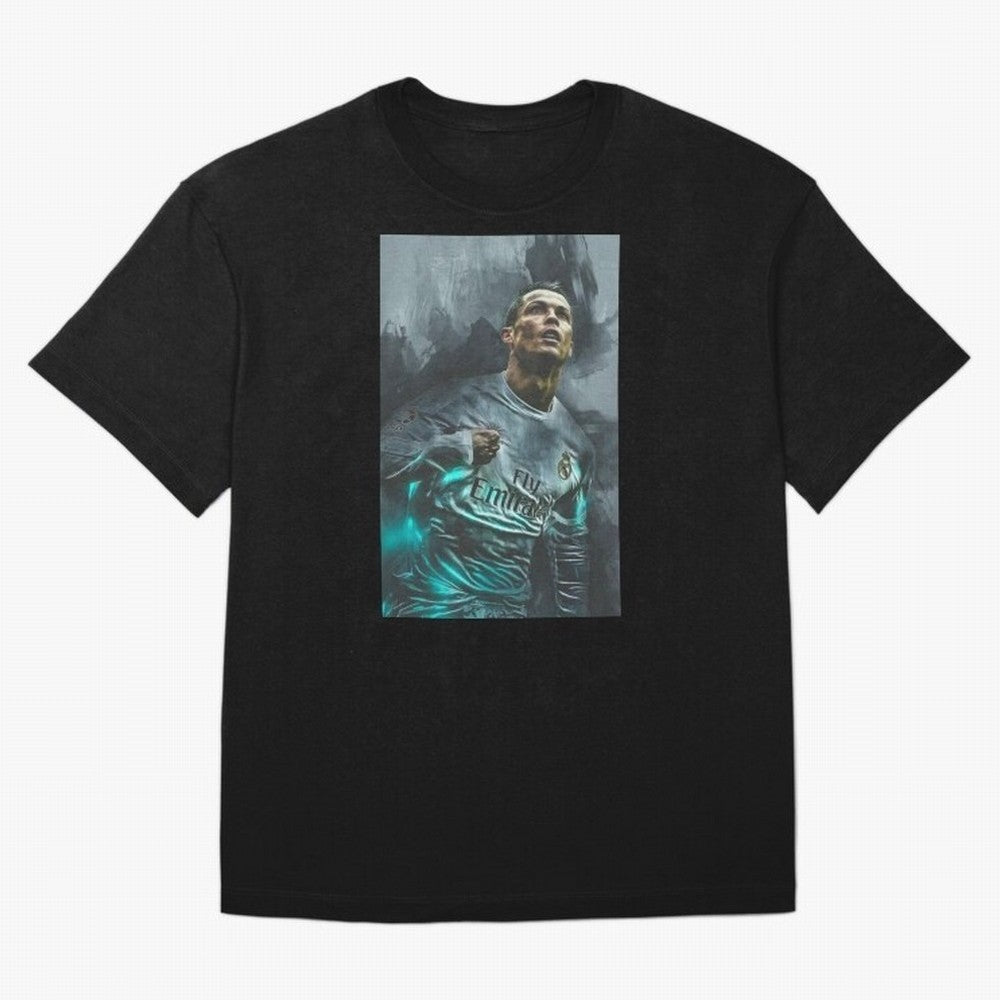 Cristiano Ronaldo iPhone Case Oversized T-Shirt Bring Home Global Football Passion for FIFA World Cup 2026, Connected to Haaland, Portugal, Spain and Germany, Retro Football Energy, Iconic Rivalries, Trophy Chase Drama and Stadium Atmosphere; Made