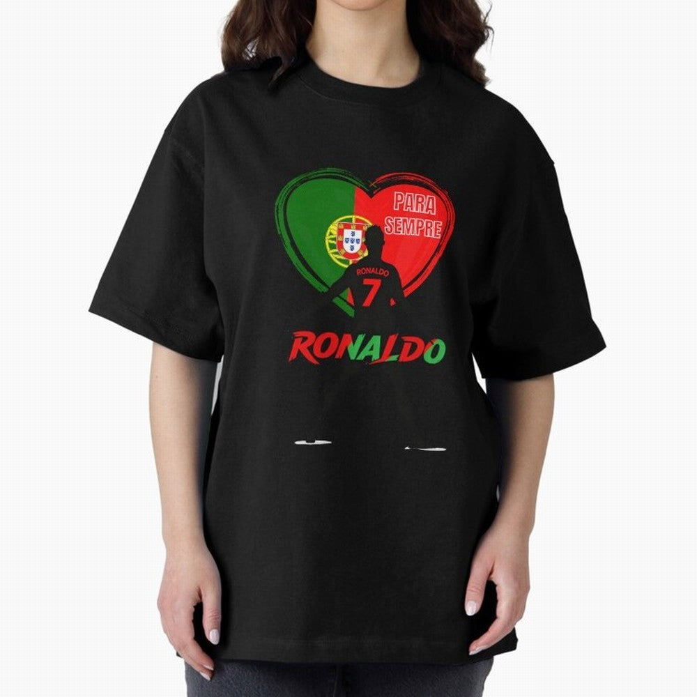 Love Cristiano Ronaldo Oversized T-Shirt Showcase Match Day Hype around FIFA World Cup 2026 USA Canada Mexico, Cristiano Ronaldo, Haaland and CR7, Brazil, Soccer Culture, Superstar Moments, National Team Dreams and Competitive Fire; Great for Watch