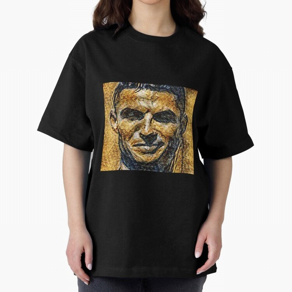 Cristiano Ronaldo Oversized T-Shirt Join Supporters Worldwide for Global Football Passion for FIFA World Cup 2026, Inspired by Messi, Neymar and Mbappe, England, Football Passion, Legendary Performances, Festival Vibes and Supporter Community; Made