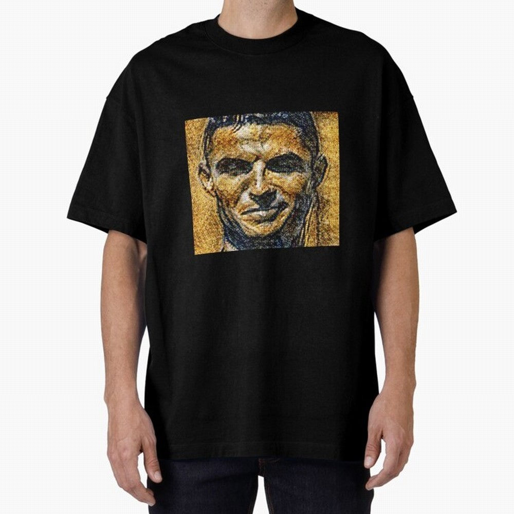 Cristiano Ronaldo Oversized T-Shirt Join Supporters Worldwide for Global Football Passion for FIFA World Cup 2026, Inspired by Messi, Neymar and Mbappe, England, Football Passion, Legendary Performances, Festival Vibes and Supporter Community; Made