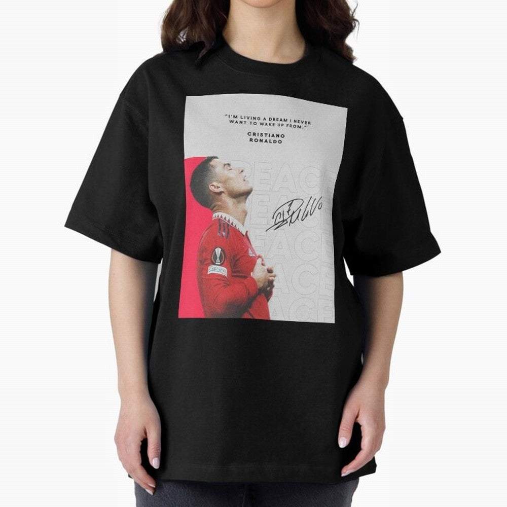 PEACE OF MIND Oversized T-Shirt Share FIFA World Cup 2026 Group Stage for Fans of Messi, Neymar and Mbappe and France, Bringing Championship Spirit, Famous Goals, Roaring Crowds and International Football Unity; Made for Die Hard Supporters, Soccer