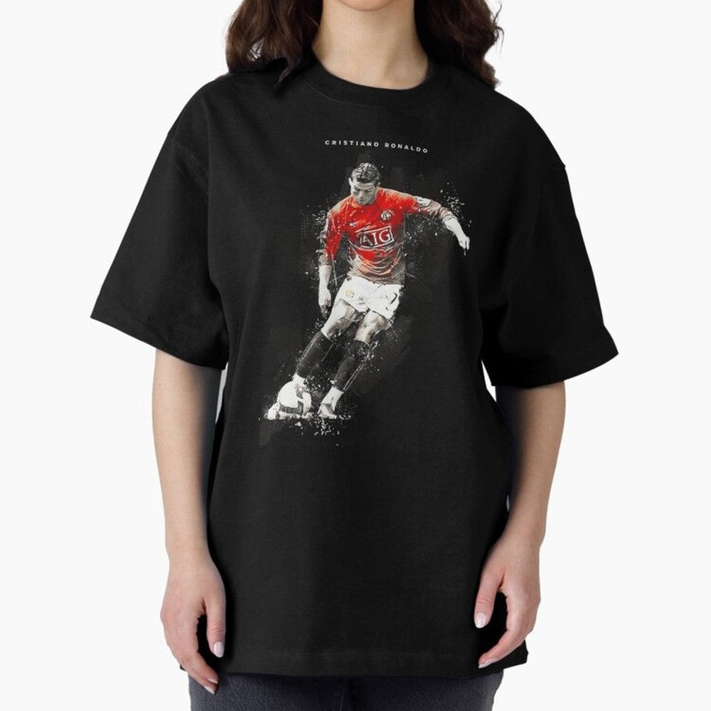 Cristiano Ronaldo CR7 Skills Manchester 202122,Ronaldo Gifts, Ronaldo Best Selling , Ronaldo Top It Oversized T-Shirt Support Your Favorite Stars during FIFA World Cup 2026 for Fans of Neymar, Haaland and Cristiano Ronaldo and Spain and