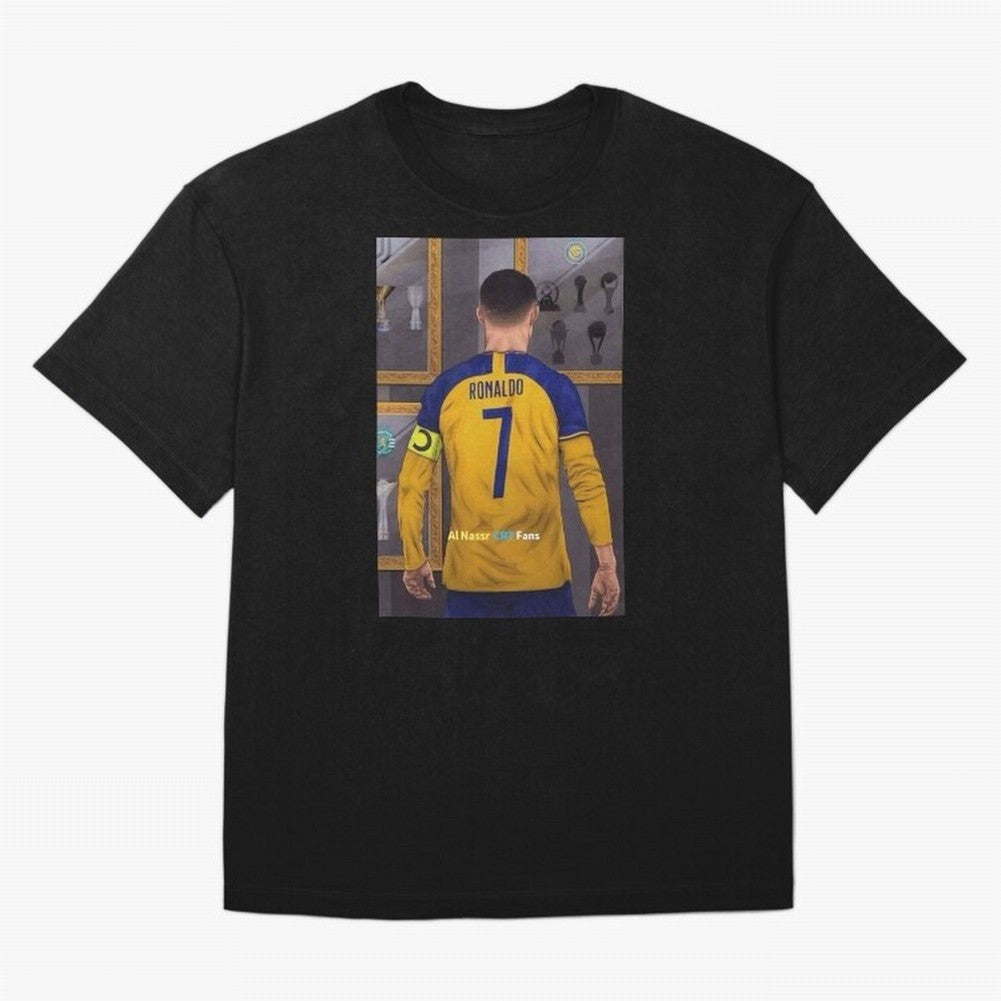 Al Nassr -Cristiano Ronaldo CR7 2023 Oversized T-Shirt Carry National Pride through FIFA World Cup 2026 Group Stage Spirit, Driven by Argentina and Brazil, Mbappe and Neymar, Match Day Excitement, Supporter Culture, Golden Goals and Global Football