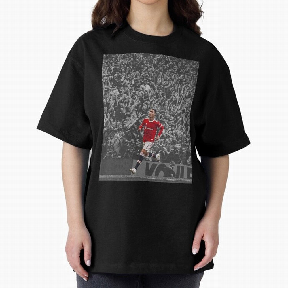 Ronaldo Cr7 Highlights Moment Manchester,Ronaldo Gifts,Ronaldo Cover,Ronaldo Prints Oversized T-Shirt Keep the Legacy of FIFA World Cup 2026 USA Canada Mexico Spirit, with England, Mbappe, Football Passion, Legendary Performances, Festival Vibes