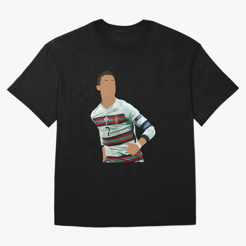 Cristiano Ronaldo Portugal Oversized T-Shirt Celebrate National Team Dreams in FIFA World Cup 2026 Spirit, Built around France and Portugal, Haaland and Mbappe, Championship Spirit, Famous Goals, Roaring Crowds and International Football Unity;