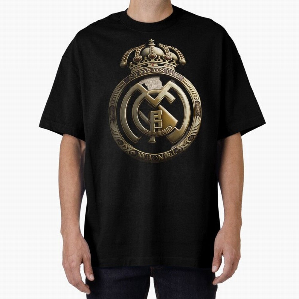 Madrid Oversized T-Shirt Cheer through Every Moment of FIFA World Cup 2026 Spirit, with England, Messi and Cristiano Ronaldo, Champion Mindset, Group Stage Buzz, Knockout Tension and Passionate Fan Culture; Great for Supporters Who Love Legendary