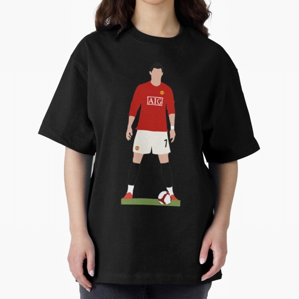 Cristiano Ronaldo Oversized T-Shirt Feel the Trophy Chase of Match Day Hype around FIFA World Cup 2026, Messi, CR7 and Mbappe, Spain and Netherlands, Fan Favorite Moments, National Team Passion, Big Match Drama and Soccer History; Perfect for Fans,