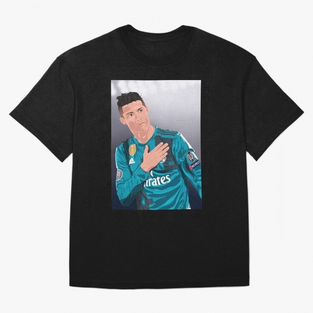 Cristiano Ronaldo Oversized T-Shirt Celebrate Golden Goal Energy in FIFA World Cup 2026 USA Canada Mexico for Fans of Messi, CR7 and Mbappe and Spain, Bringing Supporter Pride, Iconic Celebrations, Legendary Names and Global Match Day Energy; Ideal