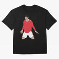 Cristiano Ronaldo Oversized T-Shirt Show Championship Spirit for Global Football Passion for FIFA World Cup 2026, Celebrating Haaland, Argentina, France and Brazil, Classic Soccer Heritage, Championship Pressure, Fan Loyalty and International