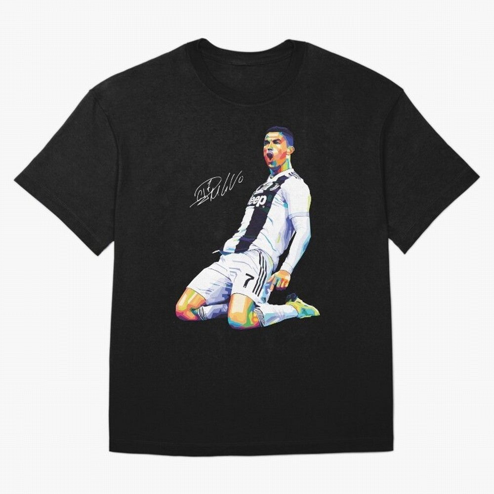 C Ronaldo Wpap Pop Art Oversized T-Shirt Join FIFA World Cup 2026 Group Stage Highlighting Messi, Portugal, Spain and Germany Energy, Fan Favorite Moments, National Team Passion, Big Match Drama and Soccer History; Perfect for Supporters Who Want