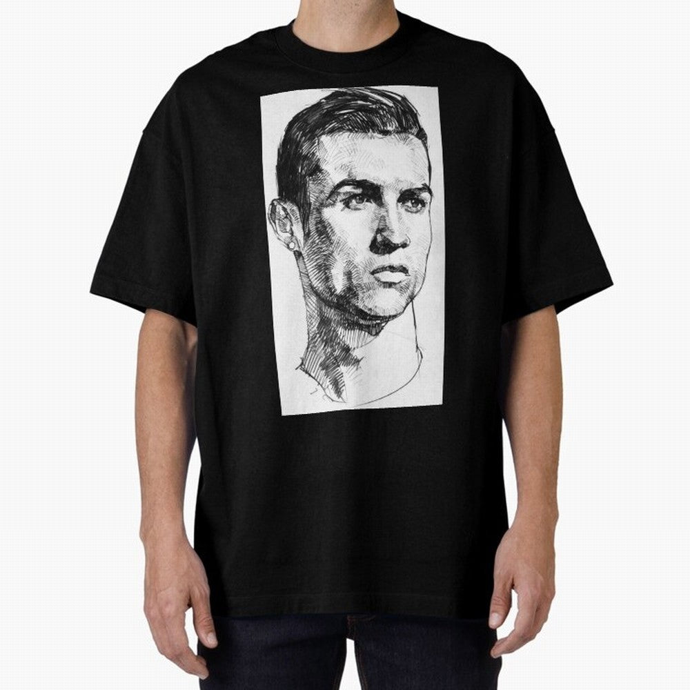 Cristiano Ronaldo CR7 Oversized T-Shirt Represent FIFA World Cup 2026 for Fans of Messi, Neymar and Mbappe and England and Germany, Bringing Tournament Hype, Historic Matchups, Family Viewing Parties and Global Sports Pride; Perfect for Supporters