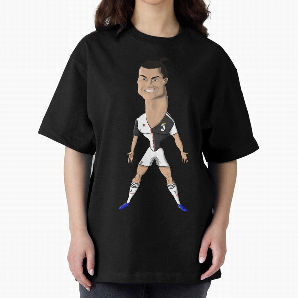 CR7 Oversized T-Shirt Turn Up for Global Football Passion for FIFA World Cup 2026 Group Stage, Made for Mbappe, Spain and Netherlands, Goal Celebration Energy, Supporter Heritage, Football Icons and Worldwide Tournament Joy; Great for Supporters