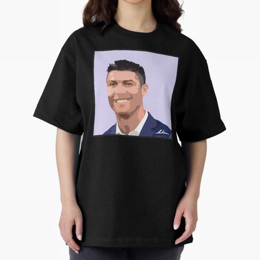 Cristiano Ronaldo Oversized T-Shirt Feel the Roar of the FIFA World Cup 2026 Journey through Messi, Neymar and Mbappe Highlights, France Pride, Soccer Culture, Superstar Moments, National Team Dreams and Competitive Fire; Great for Supporters Who
