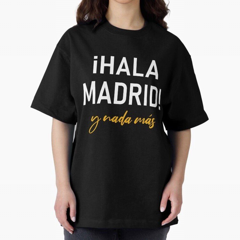 Hala Madrid Oversized T-Shirt Spotlight FIFA World Cup 2026 Group Stage Highlighting Haaland and Mbappe, France Energy, Game Day Rituals, Football Legends, Country Pride and the Road to the Final; Great for Supporters Who Love Legendary Players,