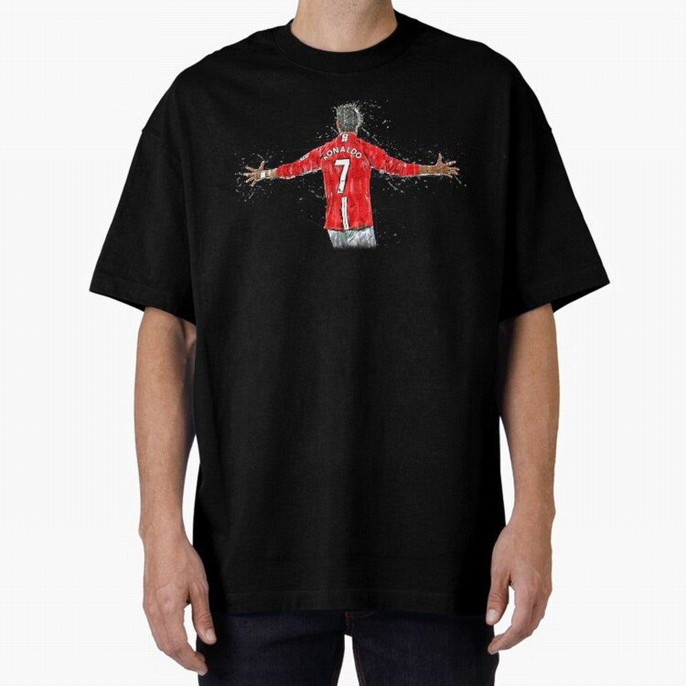 Cristiano Ronaldo 8 Oversized T-Shirt Back Your Heroes with FIFA World Cup 2026 USA Canada Mexico for Fans of Mbappe and England, Bringing Game Day Rituals, Football Legends, Country Pride and the Road to the Final; Perfect for Supporters Who Want