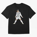 Cristiano Ronaldo 3 Oversized T-Shirt Cheer for the FIFA World Cup 2026 Journey through CR7 and Messi Highlights, Argentina Pride, Sports Nostalgia, International Competition, Famous Players and Unforgettable Victories; Perfect for People Who Love