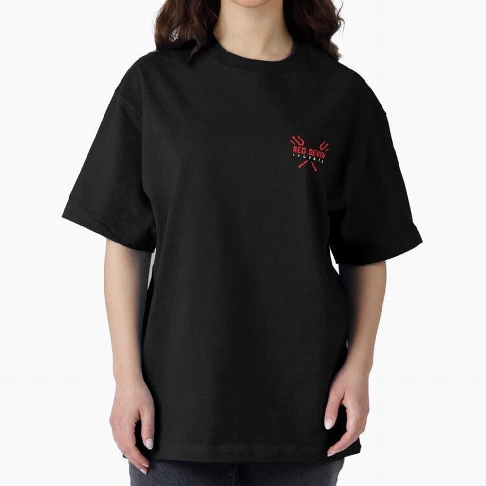Red Seven Legends - Man Utd Oversized T-Shirt Bring Champion Energy into FIFA World Cup 2026 Group Stage for Fans of Neymar, Haaland and Cristiano Ronaldo and France and Portugal, Bringing Football History, Final Match Energy, Crowd Noise and Once