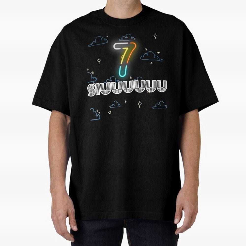 Siuuuuuu 7 CR7 goal funny Oversized T-Shirt Honor the FIFA World Cup 2026 Journey through Haaland Highlights, England, France and Netherlands Pride, Football Passion, Legendary Performances, Festival Vibes and Supporter Community; Ideal for
