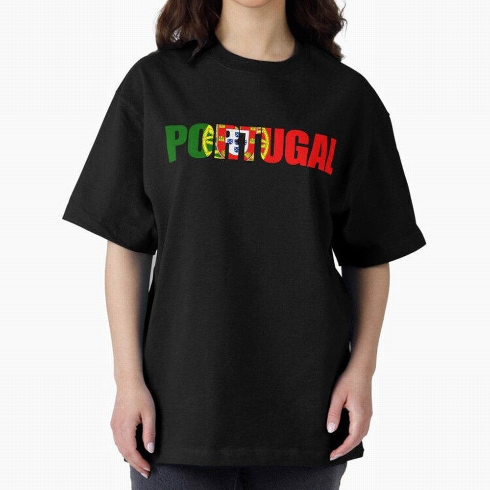 Portugal Country Oversized T-Shirt Honor the Beautiful Game during FIFA World Cup 2026 USA Canada Mexico for Fans of Neymar and England, France and Netherlands, Bringing Vintage Soccer Flavor, Modern Football Stars, National Flags and Final Night
