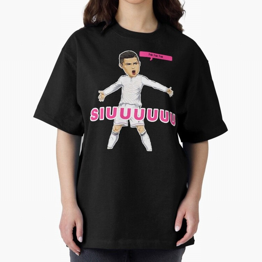 hehehe suiii Oversized T-Shirt Celebrate Global Passion for FIFA World Cup 2026 Group Stage for Fans of CR7 and Spain, Bringing Tournament Hype, Historic Matchups, Family Viewing Parties and Global Sports Pride; Perfect for Supporters Who Want Bold