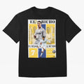 Cristiano Ronaldo Real Madrid Wall Art Oversized T-Shirt Stand Out with Spirit from the FIFA World Cup 2026 USA Canada Mexico Journey through CR7 Highlights, Brazil, Portugal and Argentina Pride, Supporter Pride, Iconic Celebrations, Legendary